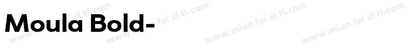 Moula Bold字体转换